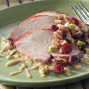 Bourbon Whiskey Turkey with Sweet Mustard and Fresh Apple Hash